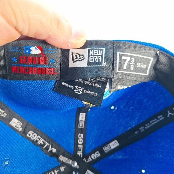 Mexico World Baseball Classic Blue/Pink New Era 59FIFTY Fitted Hat Sz 7 3/8 - Picture 8 of 8